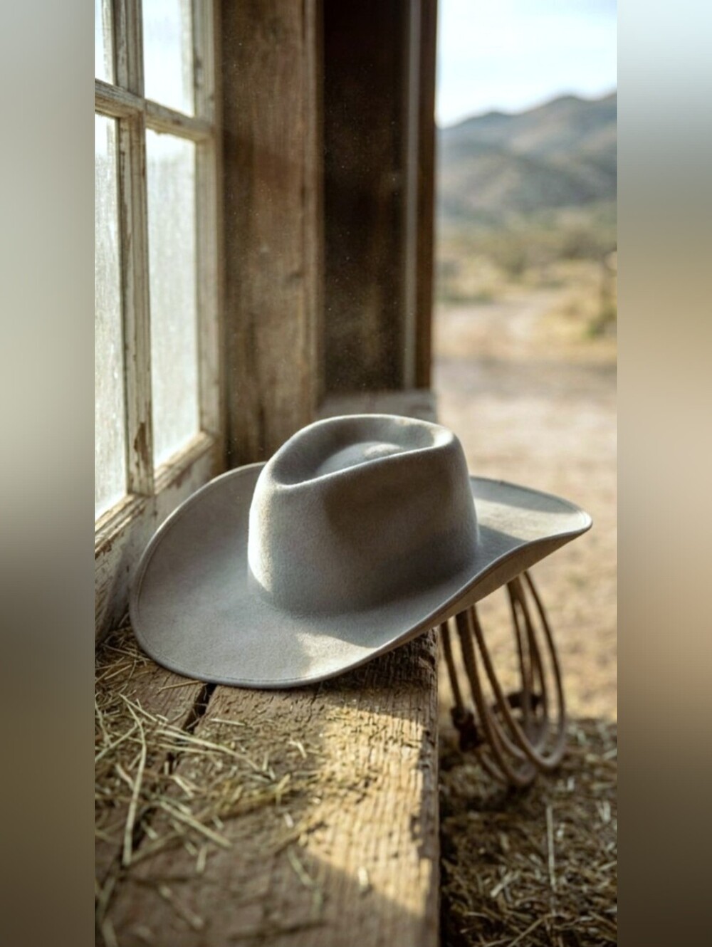 Bailey Renegade Cowpuncher Hat Size 7 Gunmetal Gray